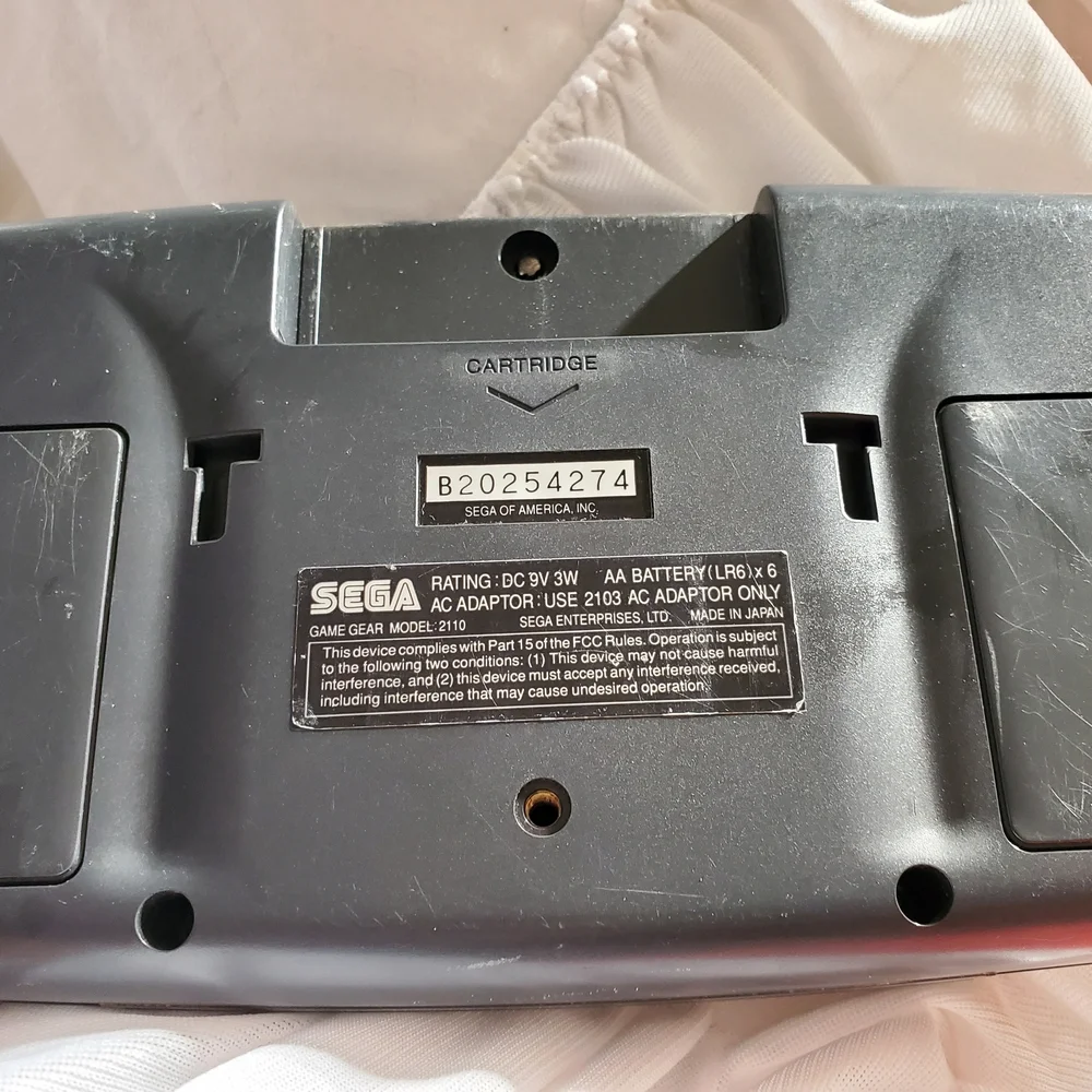 Sega Game Gear Handheld Console - Black